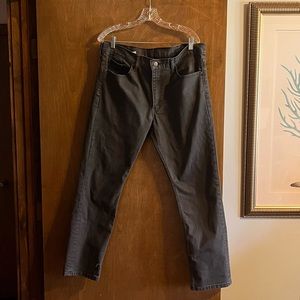 Mens Grey Levi Jeans